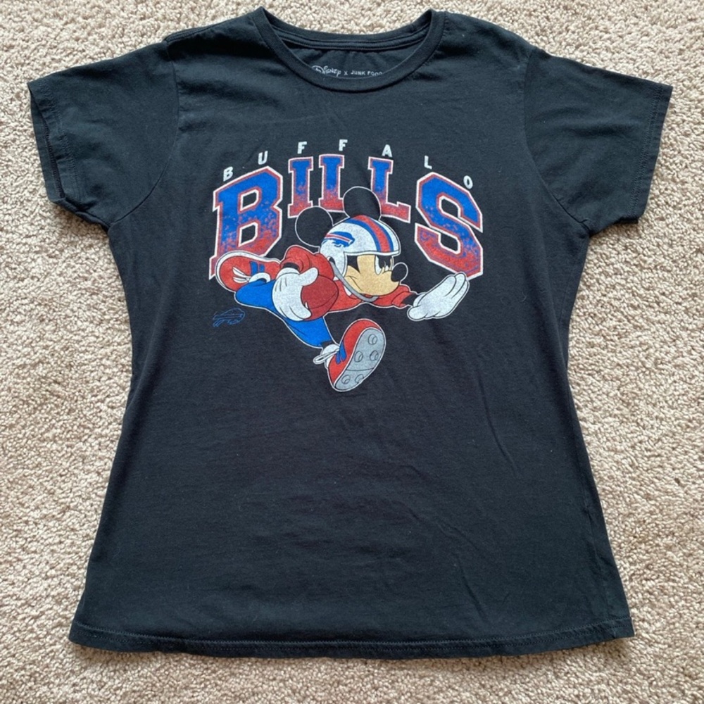 Disney x Junk Food NFL Buffalo Bills Mickey Mouse women’s medium